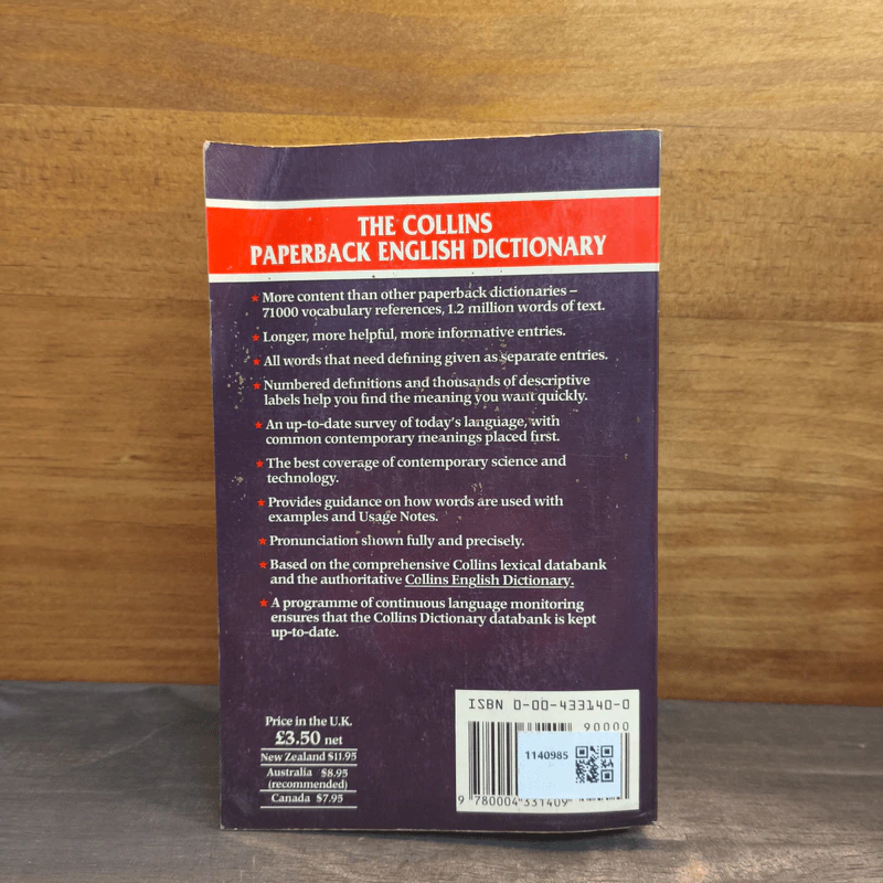 The Collins paperback English dictionary รูปที่ 5