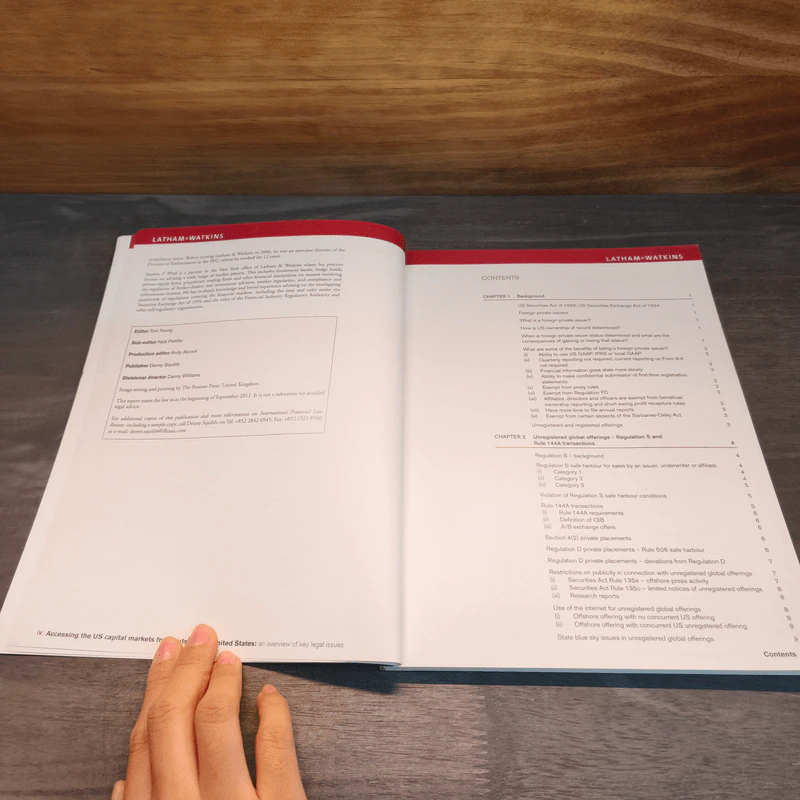 Accessing the US capital markets from outside the United States 2011 Edition รูปที่ 6