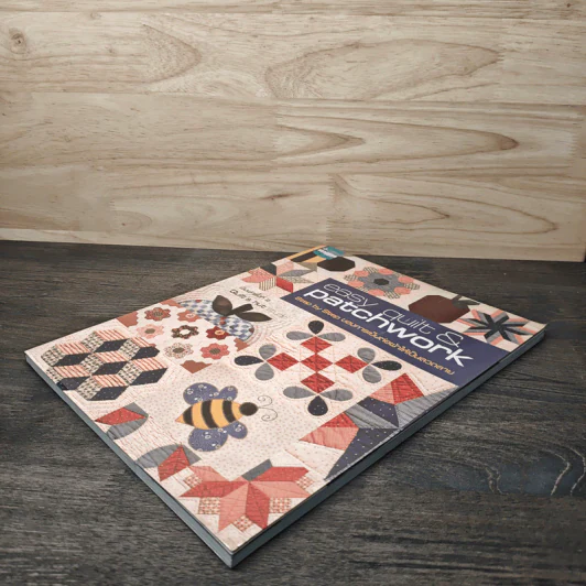 easy quilt & patchwork Step by Step ของการเย็บต่อผ้าให้เป็นลวดลาย รูปที่ 3