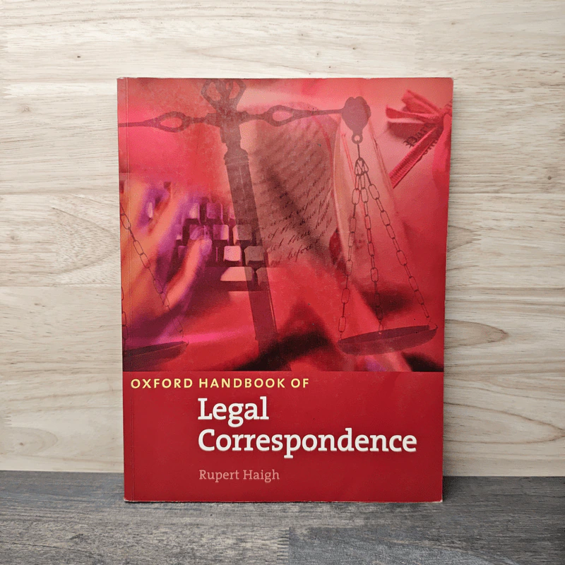 Oxford Handbook of Legal Correspondence - Rupert Haigh รูปที่ 1