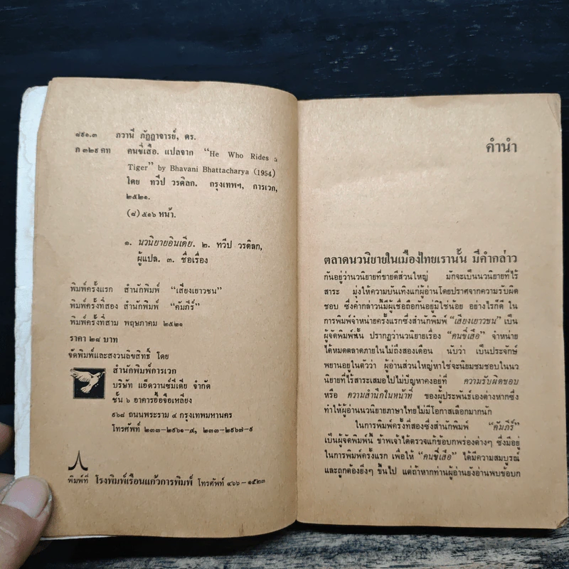 คนขี่เสือ - ดร.ภวานี ภัฏฏาจารย์, ทวีป วรดิลก รูปที่ 7