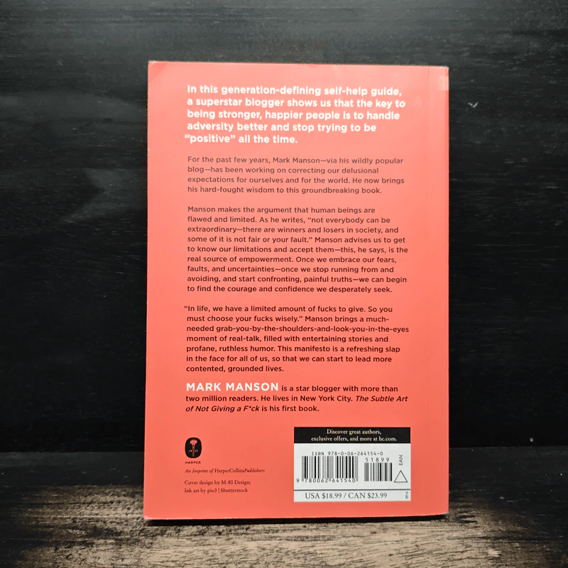 The Subtle Art of Not Giving a F*ck - Mark Manson รูปที่ 2