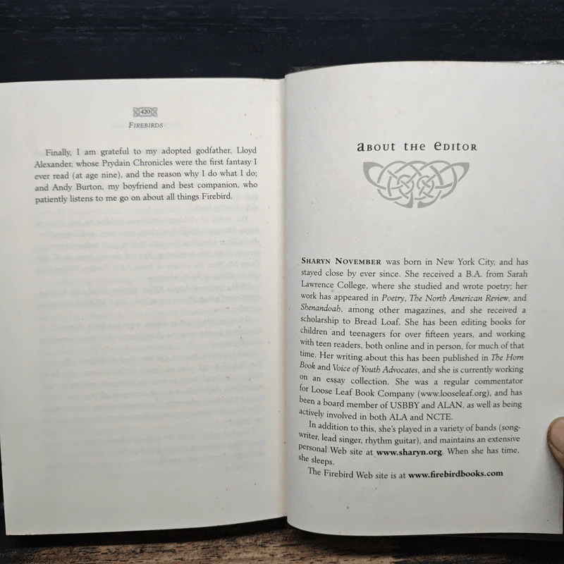 Firebirds: An Anthology of Original Fantasy and Science Fiction - SHARYN NOVEMBER รูปที่ 9