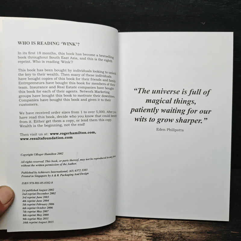 Wink: A Modern Day Parable of Wealth Beyond Words - Roger Hamilton รูปที่ 7