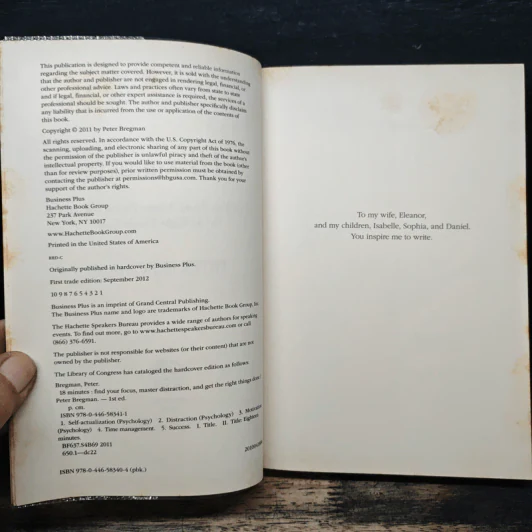 18 Minutes: Find Your Focus, Master Distraction, and Get the Right Things Done - Peter Bregman รูปที่ 6