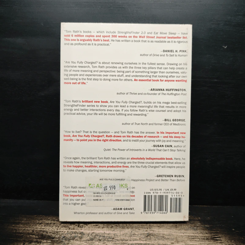 Are You Fully Charged?: The 3 Keys to Energizing Your Work and Life - Tom Rath รูปที่ 2