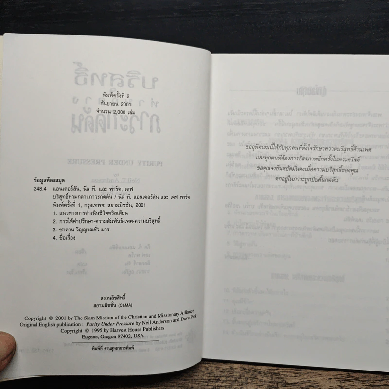 บริสุทธิ์ท่ามกลางภาวะกดดัน - นีล ที แอนเดอร์สัน, เดฟ พาร์ค รูปที่ 6