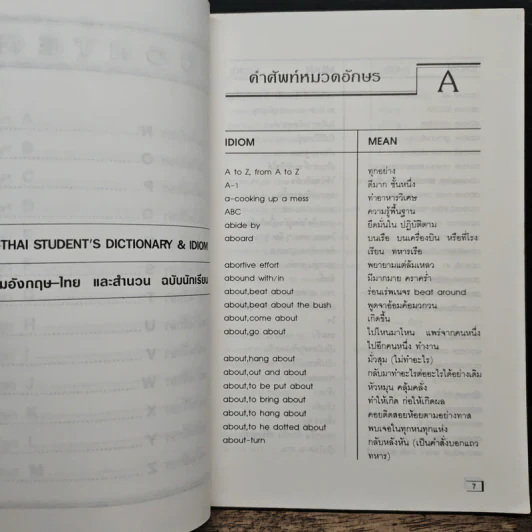 English-Thai Student's Dictionary & Idioms พจนานุกรมภาษาอังกฤษ-ไทย รูปที่ 9