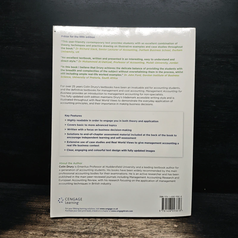 Colin Drury Management Accounting For Business - GTH EDITION รูปที่ 2