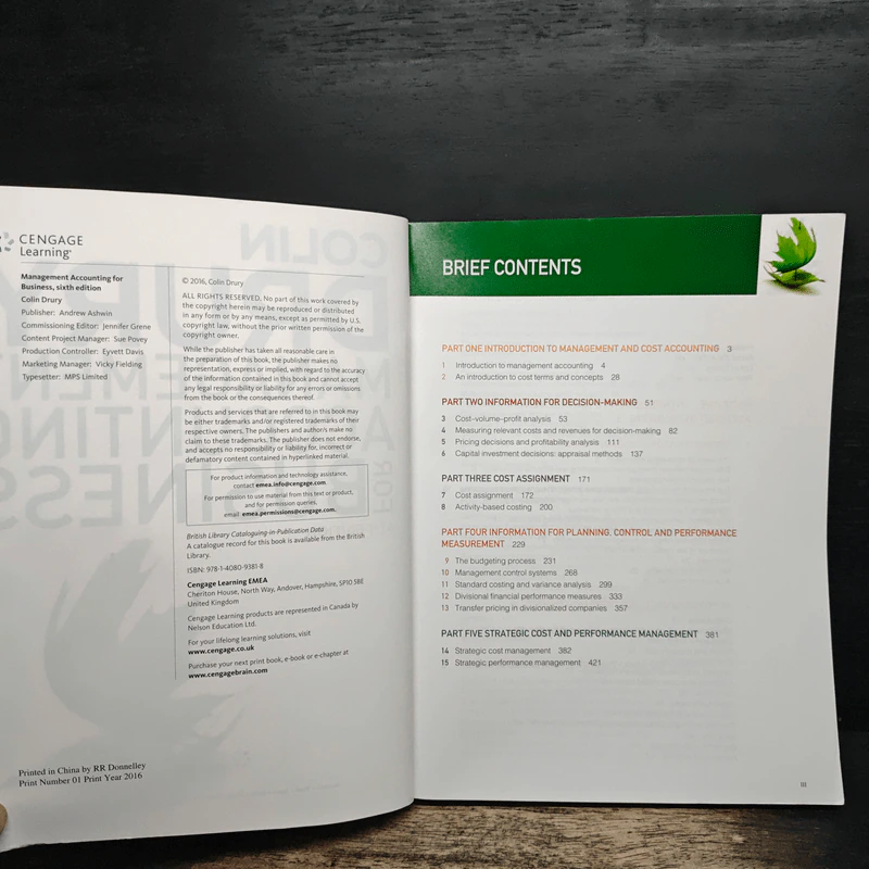Colin Drury Management Accounting For Business - GTH EDITION รูปที่ 6