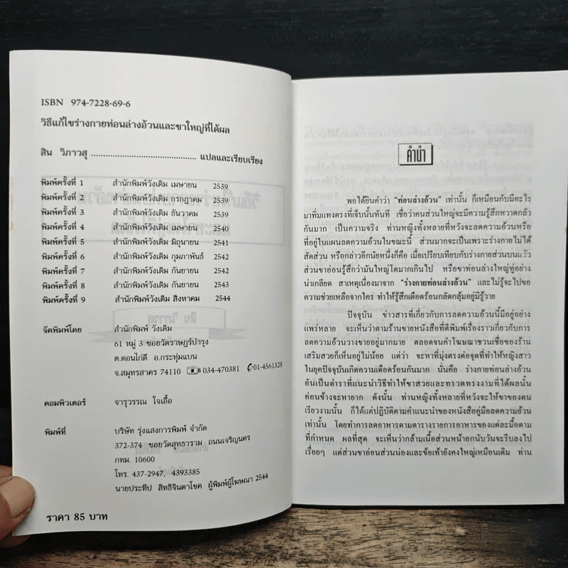 วิธีแก้ไขร่างทายท่อนล่าง อ้วนและขาใหญ่ที่ใด้ผล - สิน วิภาวสุ รูปที่ 6