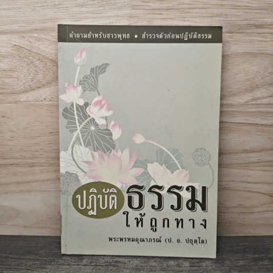 ปฏิบัติธรรมให้ถูกทาง - พระพรหมคุณาภรณ์ (ป.อ.ปยุตโต) รูปที่ 1