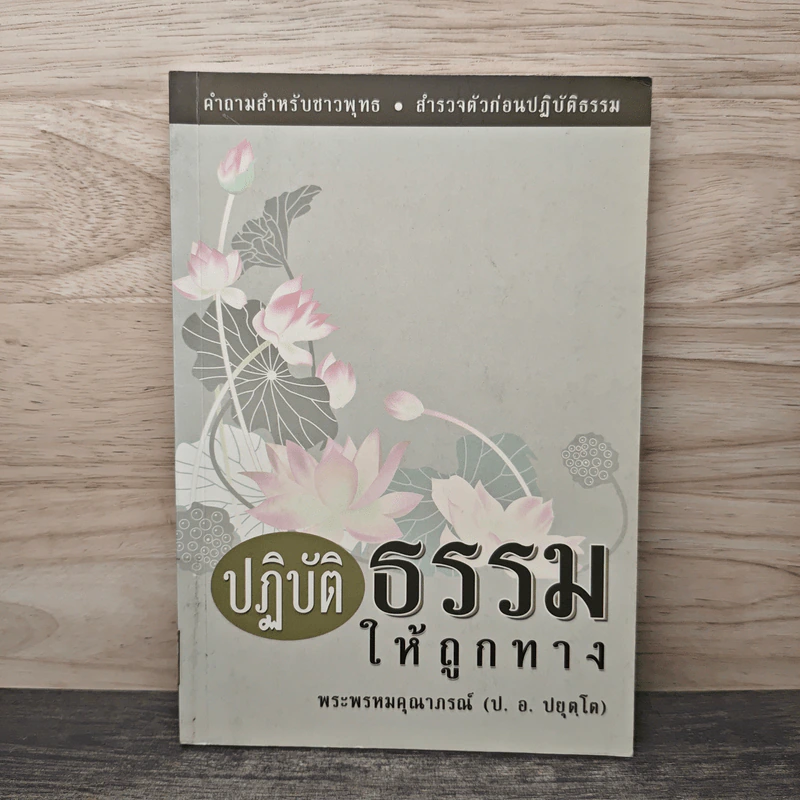 ปฏิบัติธรรมให้ถูกทาง - พระพรหมคุณาภรณ์ (ป.อ.ปยุตโต) รูปที่ 1