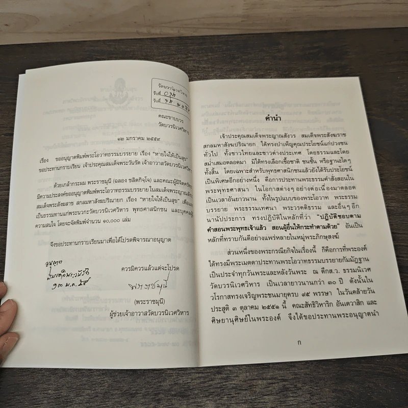 หายใจให้เป็นสุข - สมเด็จพระญาณสังวร สมเด็จพระสังฆราช สกลมหาสังฆปริณายก รูปที่ 7