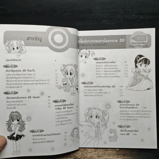 วาดการ์ตูนอย่างง่าย การ์ตูนเด็กผู้หญิง รูปที่ 7