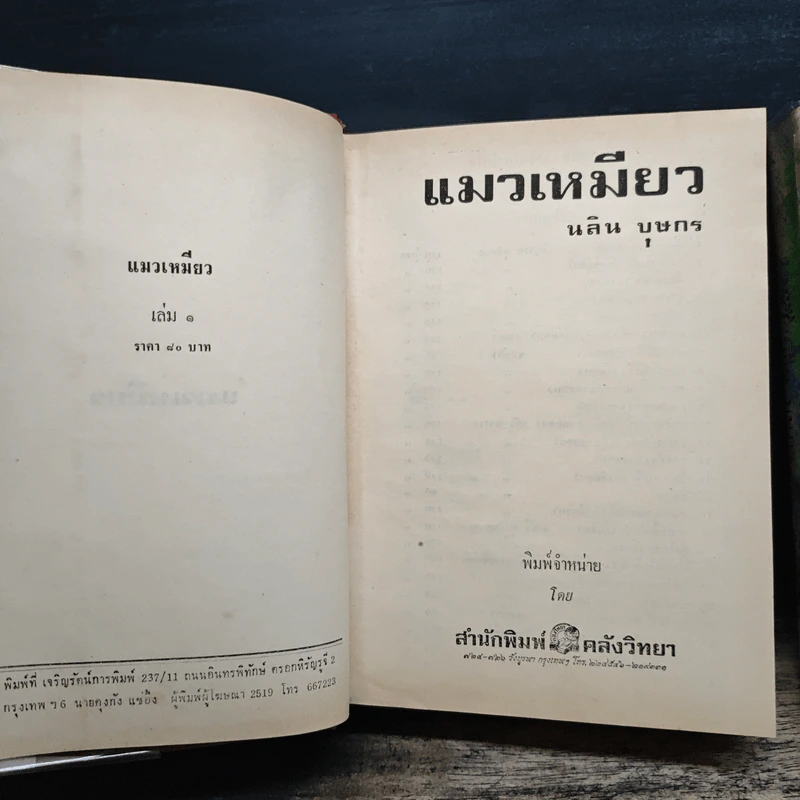 แมวเหมียว 2 เล่มจบ - นลิน บุษกร รูปที่ 6