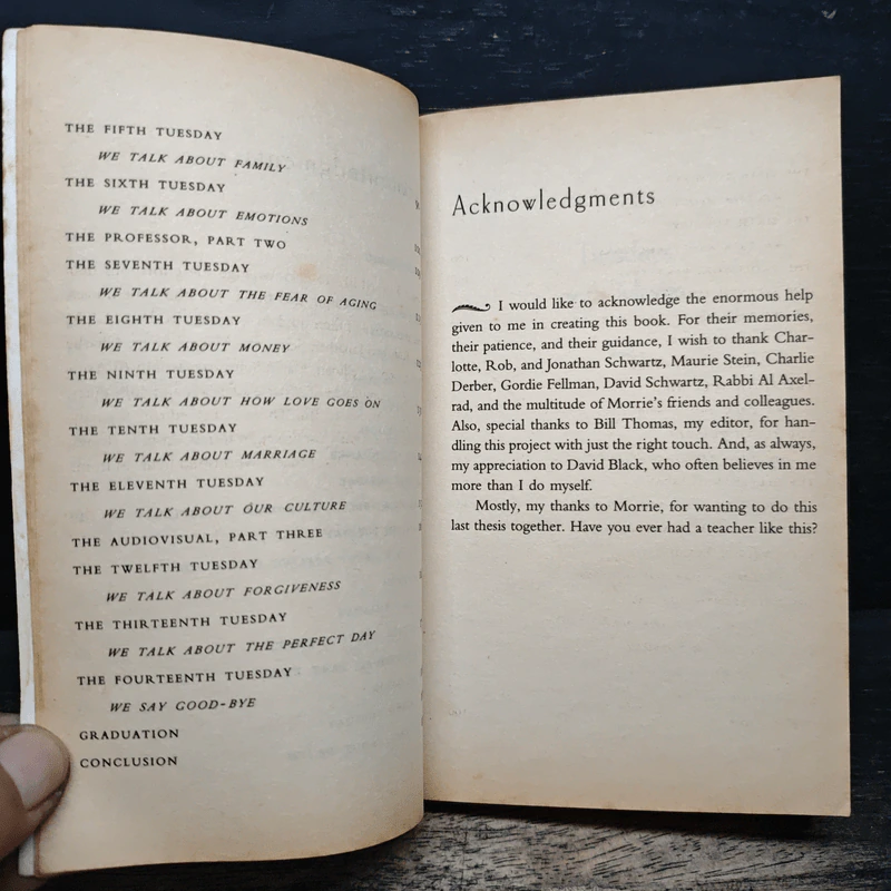 Tuesdays with Morrie - Mitch Albom รูปที่ 8