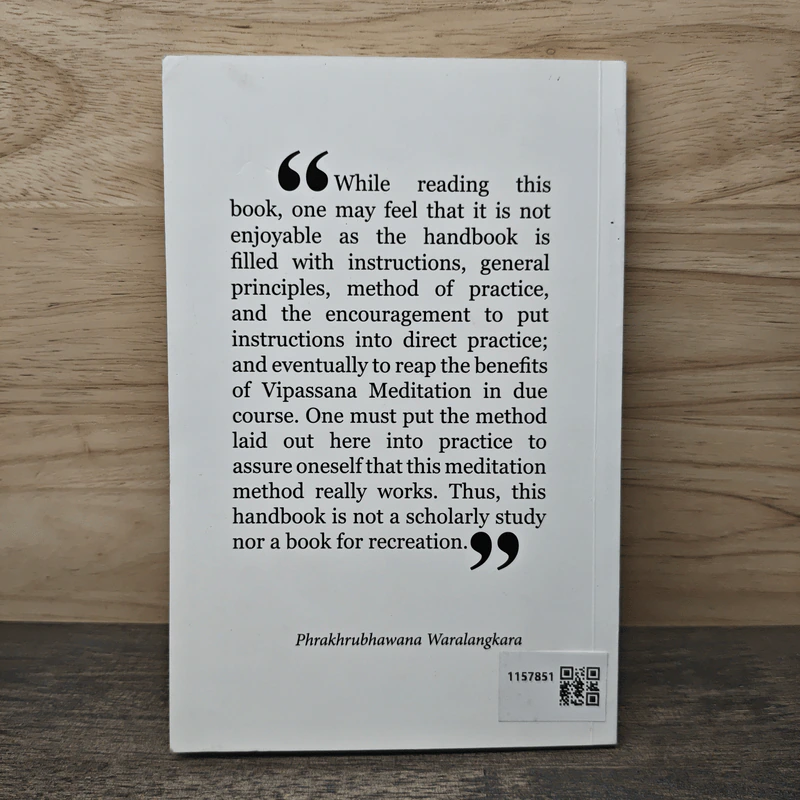 Handbook of Vipassana Meditation for Beginners - Phrakhrubhawana Waralangkara รูปที่ 5