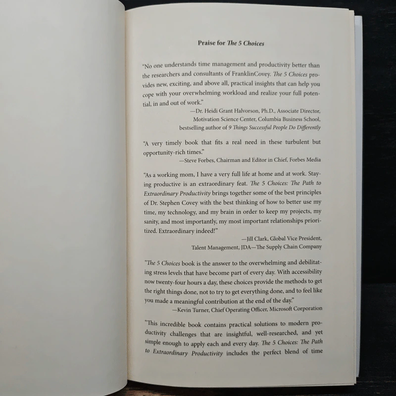 The 5 Choices: The Path to Extraordinary Productivity - Kory Kogon, Adam Merrill รูปที่ 5