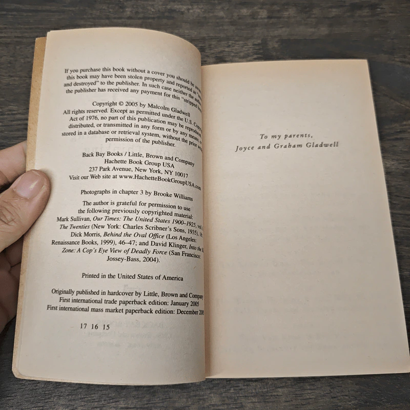 Blink: The Power of Thinking Without Thinking - Malcolm Gladwell รูปที่ 6