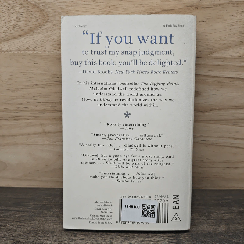 Blink: The Power of Thinking Without Thinking - Malcolm Gladwell รูปที่ 5