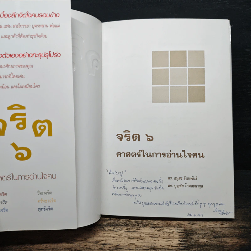จริต 6 ศาสตร์ในการอ่านใจคน - ดร.อนุสร จันทพันธ์, ดร.บุญชัย โกศลธนากุล รูปที่ 6