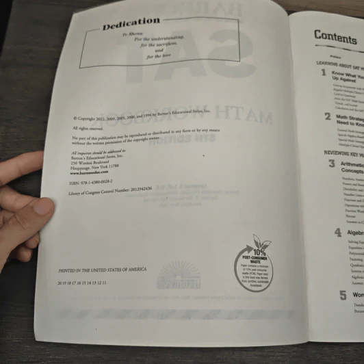SAT MATH WORKBOOK รูปที่ 6