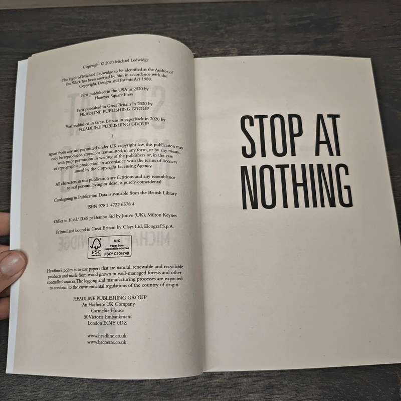 Stop at Nothing - Michael Ledwidge รูปที่ 6
