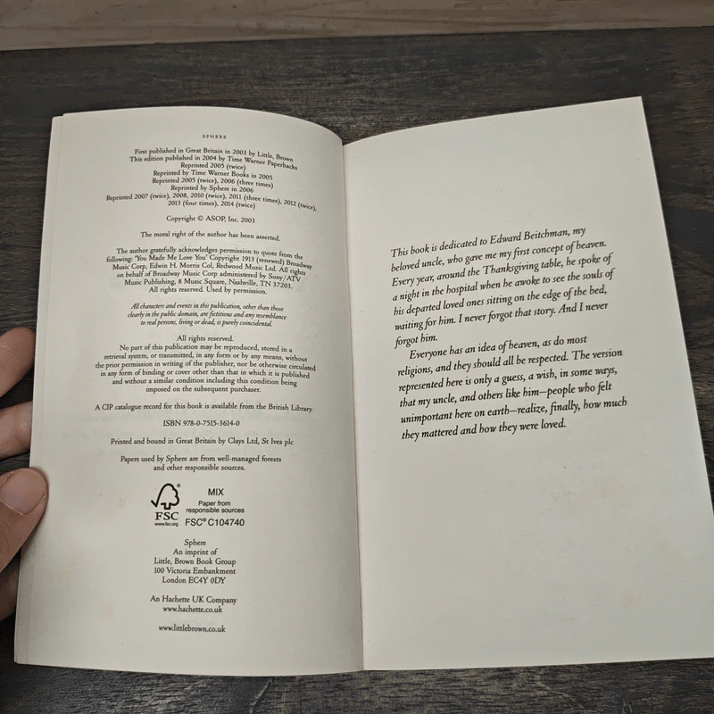 The Five People You Meet in Heaven - Mitch Albom รูปที่ 6