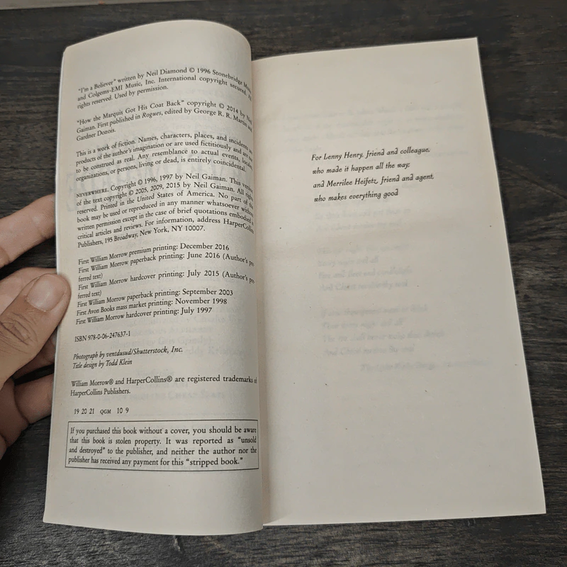 Neverwhere - Neil Gaiman รูปที่ 6