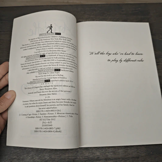 Aristotle and Dante Discover the Secrets of the Universe - Benjamin Alire Sáenz รูปที่ 6