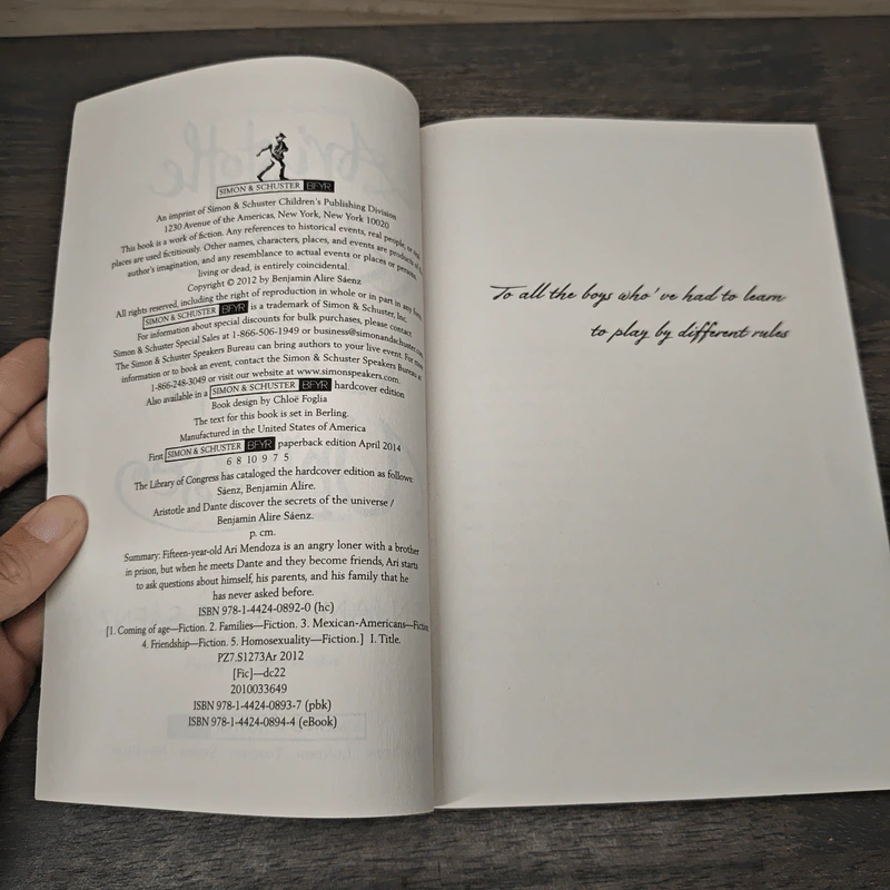 Aristotle and Dante Discover the Secrets of the Universe - Benjamin Alire Sáenz รูปที่ 6