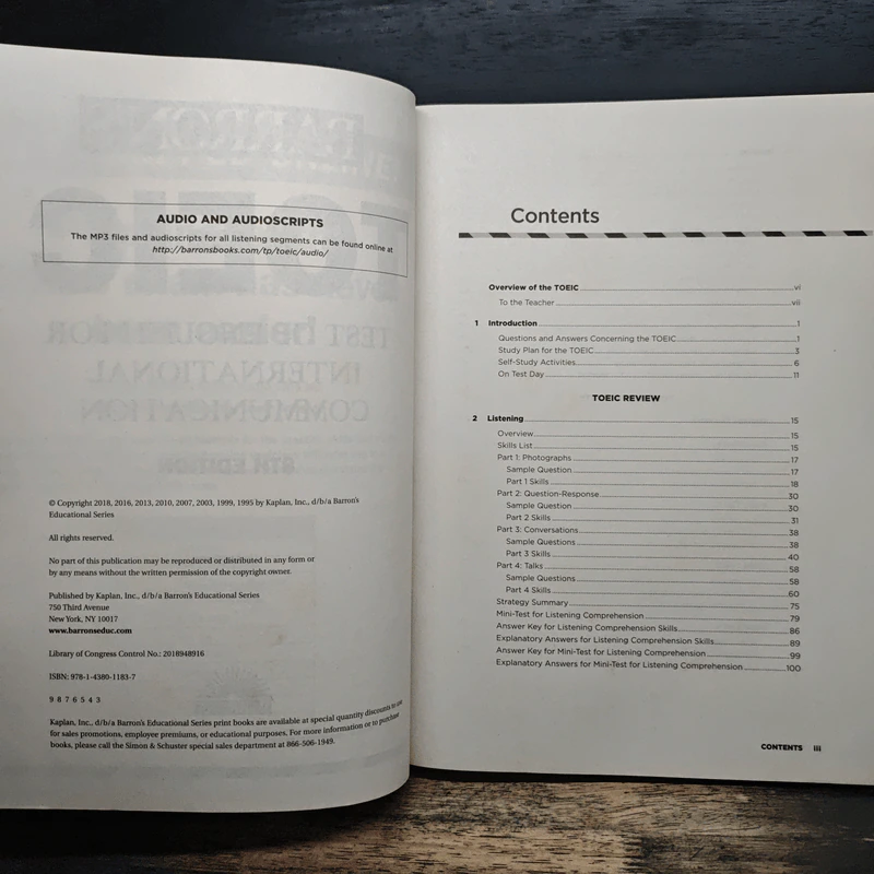 Barron's TOEIC: Test of English for International Communication รูปที่ 6