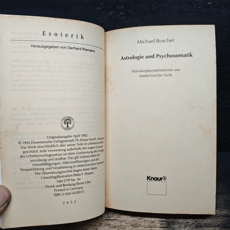 Astrologie und Psychosomatik - Michael Roscher รูปที่ 6