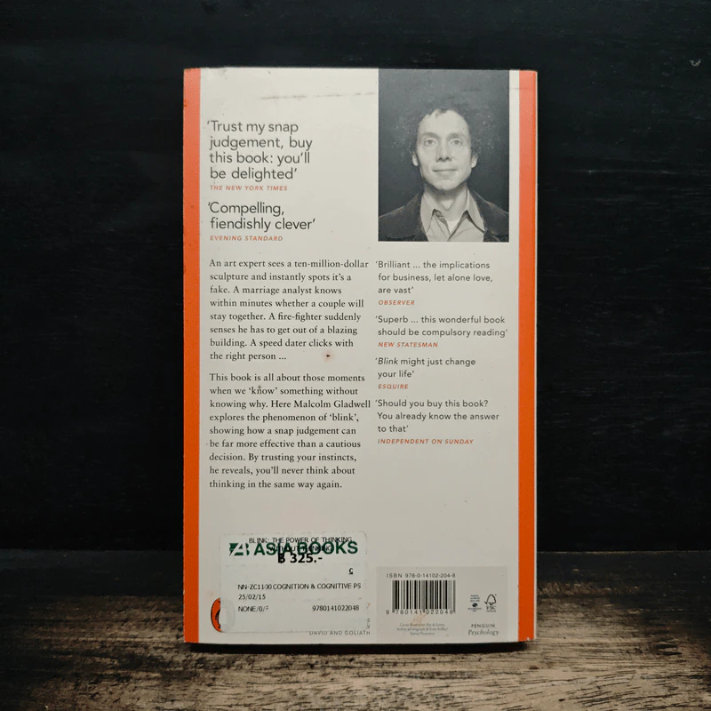 Blink The Power of Thinking Without Thinking - Malcolm Gladwell รูปที่ 2