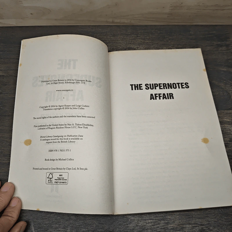 The Supernotes Affair - Agent Kasper, Luigi Carletti รูปที่ 6