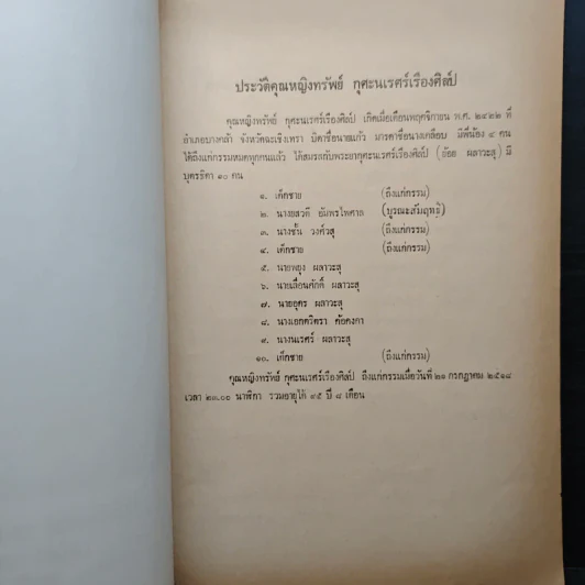 อนุสรณ์ในงานประชุมเพลิงศพ คุณหญิงทรัพย์ กุกะนเรศร์เรื่องศิลป์ (ทรัพย์ ผลาวะสุ) รูปที่ 7