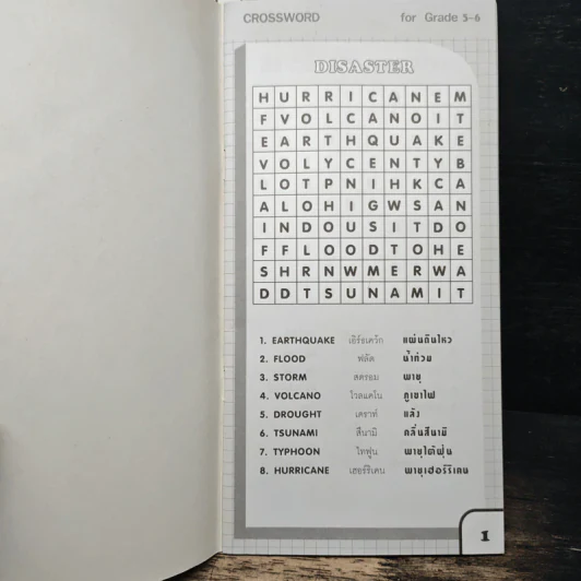 หนังสือ ปริศนาอักษรไขว้ สำหรับนักเรียนชั้น ป.1-6 รูปที่ 8