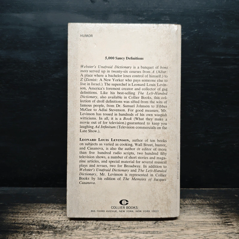Webster's Unafraid Dictionary รูปที่ 2