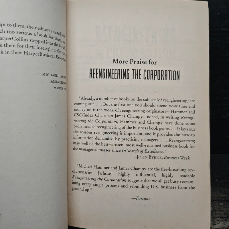 Reengineering The Corporation - Michael Hammer, James Champy รูปที่ 6