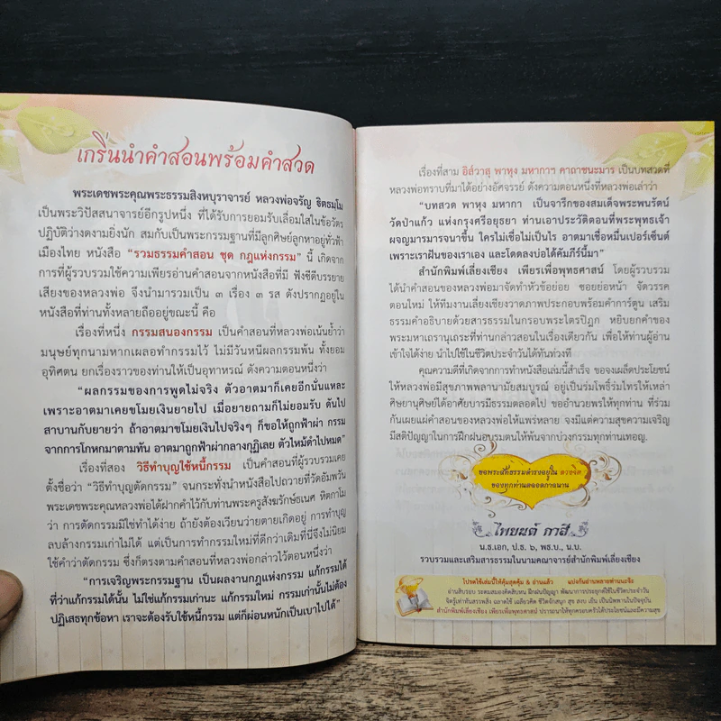 กรรมสนองกรรมและวิธีทำบุญใช้หนี้กรรม - พระธรรมสิงหบุราจารย์ รูปที่ 6