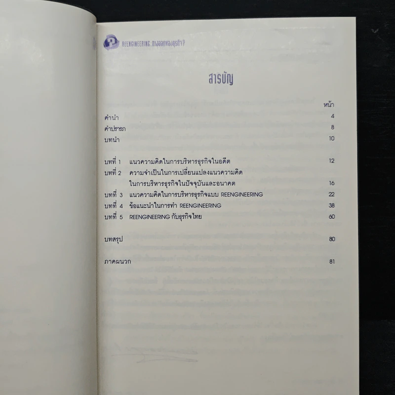 Reengineering : ทางออกของธุรกิจ? - เศรษฐชัย ศรีวีระกุล รูปที่ 6