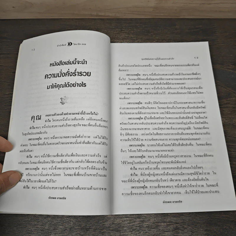 ขุมทรัพย์แห่งความมั่งคั่งและความสำเร็จ - จักรพล ฉายกริช รูปที่ 8