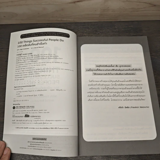 100 Things Successful People Do 100 เคล็ดลับที่คนสำเร็จทำ - Nigel Cumberland (ไนเจล คัมเบอร์แลนด์), ประภาวดี จิลลานนท์ รูปที่ 6