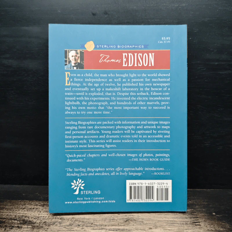 Sterling Biographies: Thomas Edison - Martin Woodside รูปที่ 2