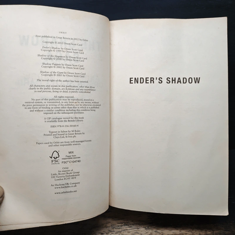 The Shadow Saga - Orson Scott Card รูปที่ 6