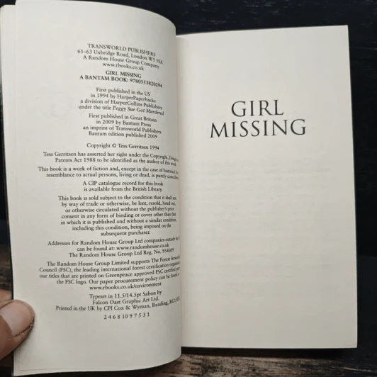 Girl Missing - Tess Gerritsen รูปที่ 6