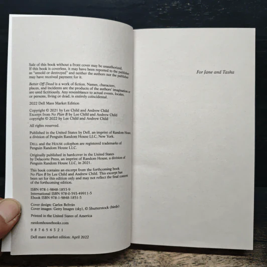 Better Off Dead - Lee Child รูปที่ 6