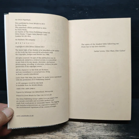 Saints of the Shadow Bible - Ian Rankin รูปที่ 6