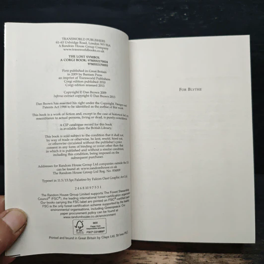 The Lost Symbol - Dan Brown รูปที่ 6